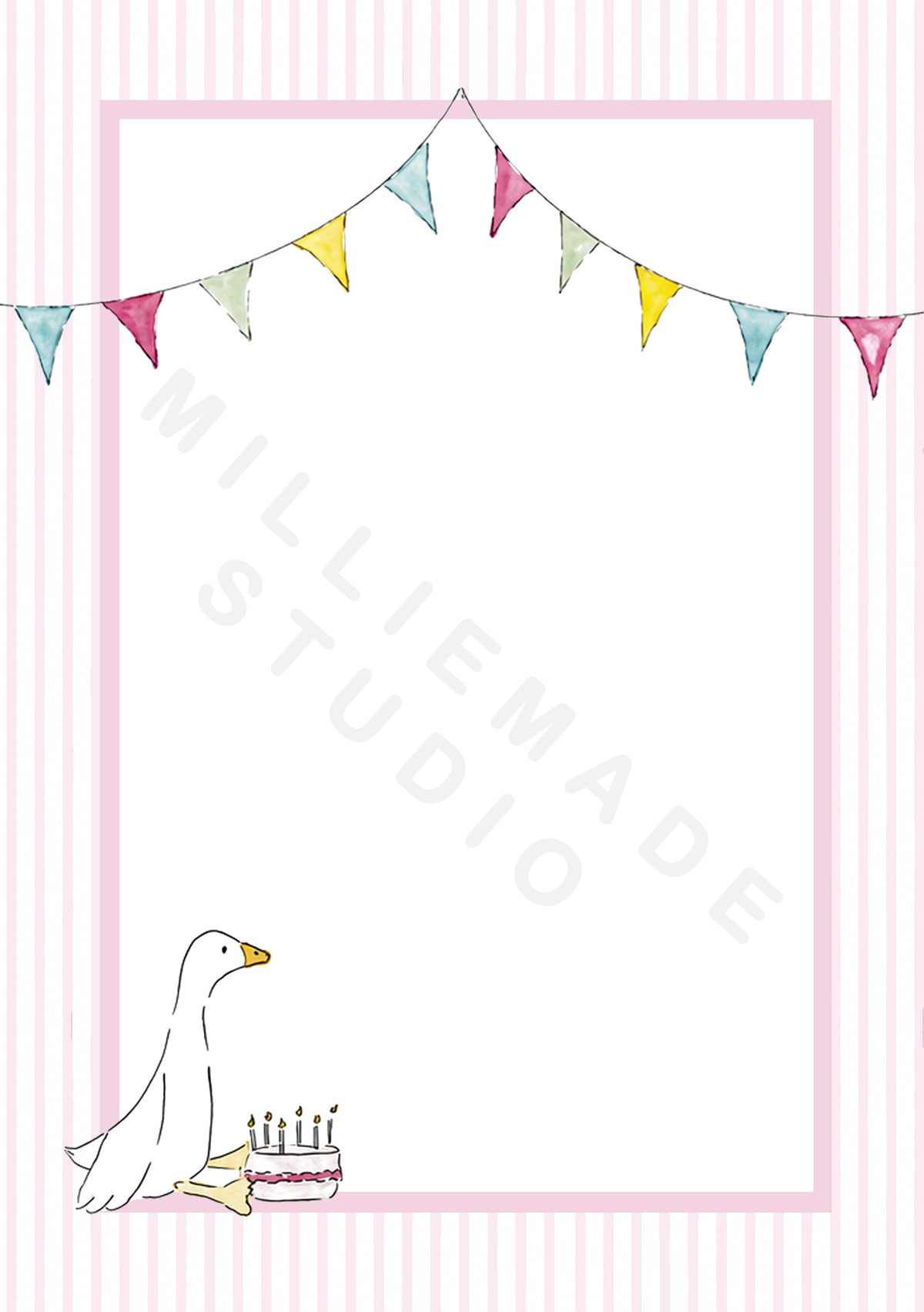 Party goose striped