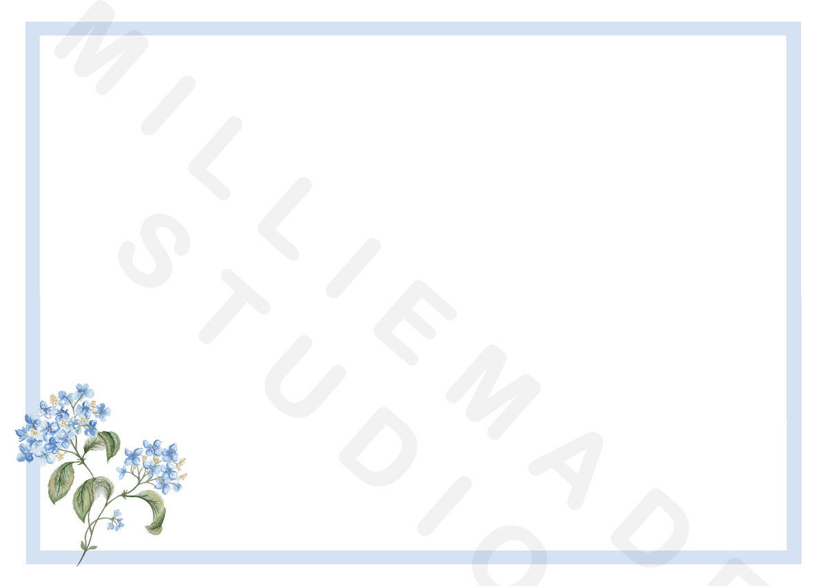 Hydrangeas notecard