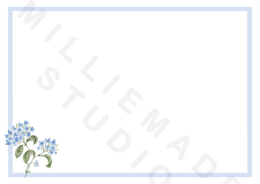Hydrangeas notecard