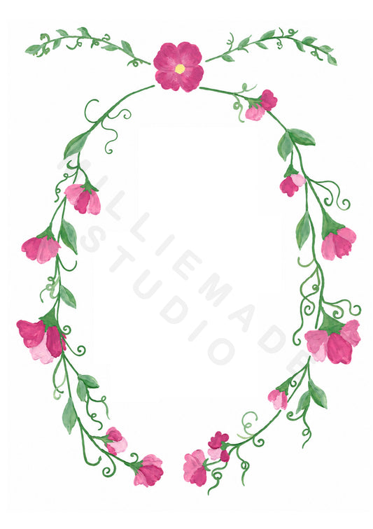 Sweetpeas invitation