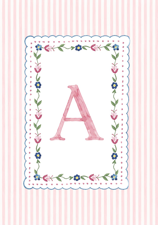Alphabet letters - pink