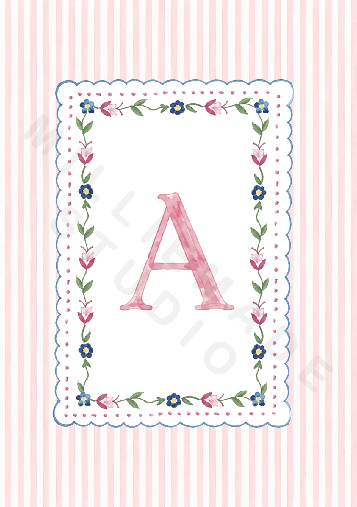 Alphabet letters - pink