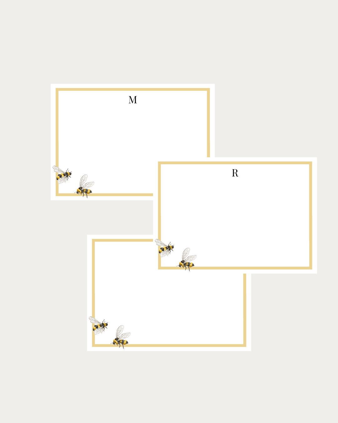 Bumble bees notecard