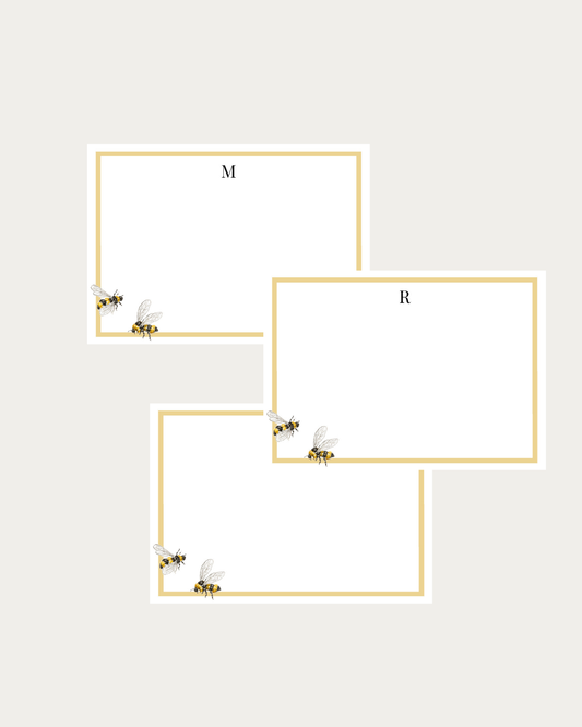 Bumble bees notecard