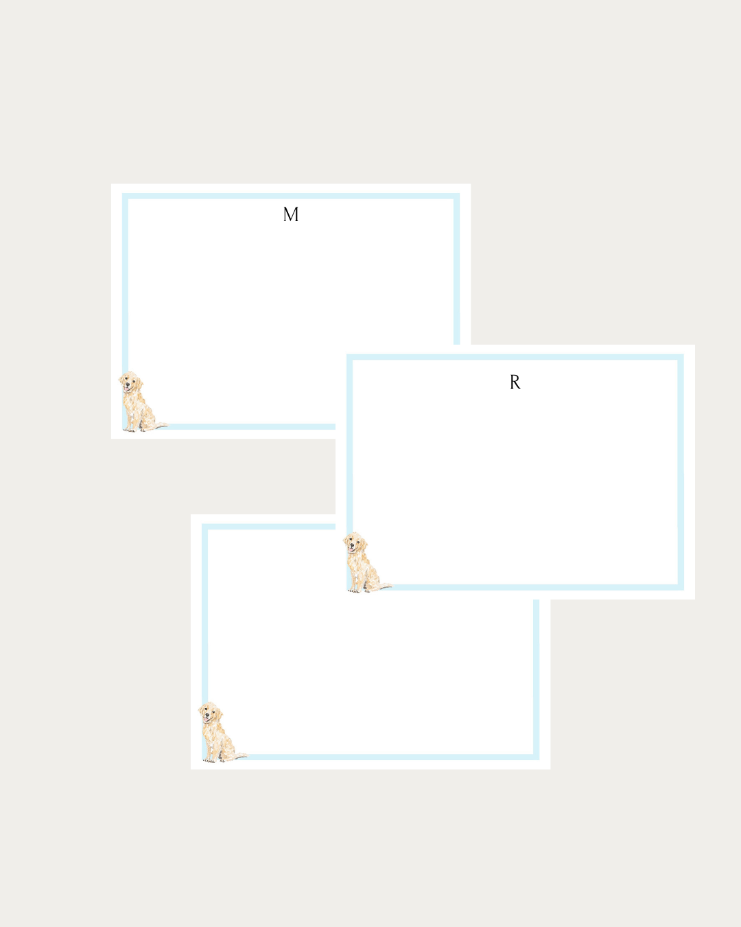 Golden retriever notecard