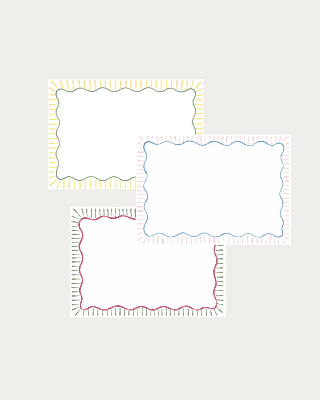 The Striped notecards