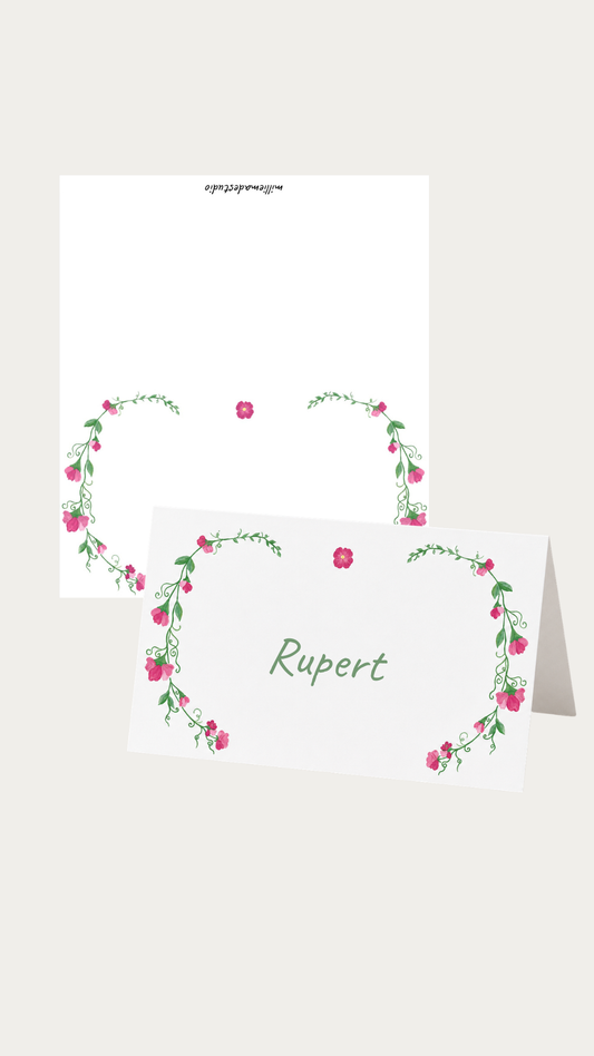 Sweetpeas place cards