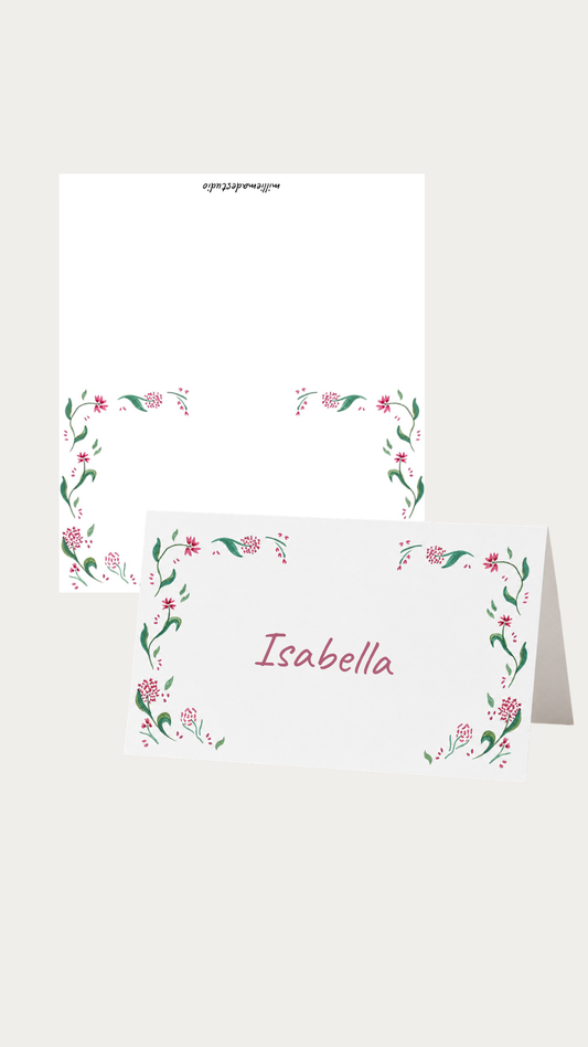 Pink mix place cards