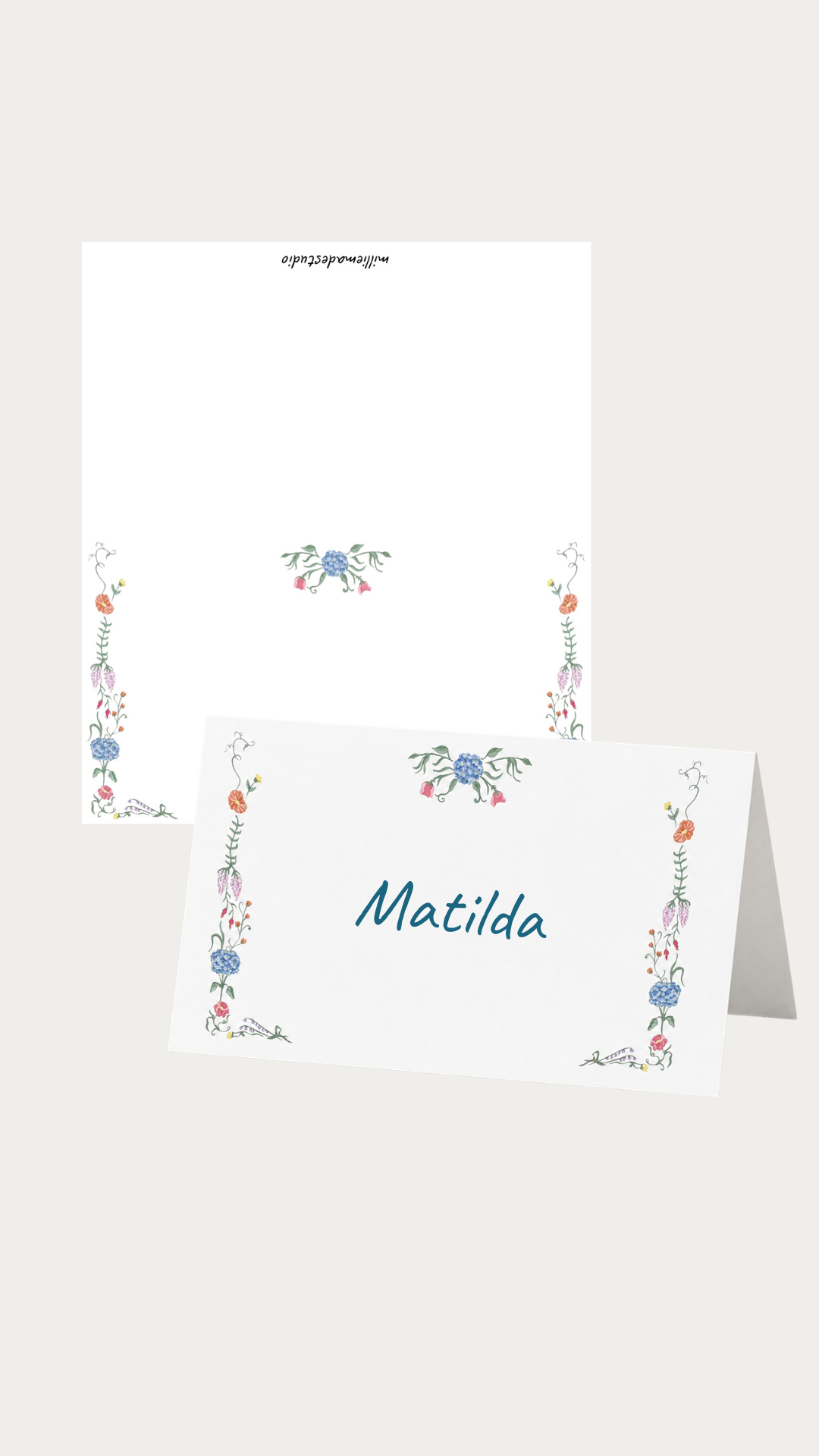 Botanical place cards