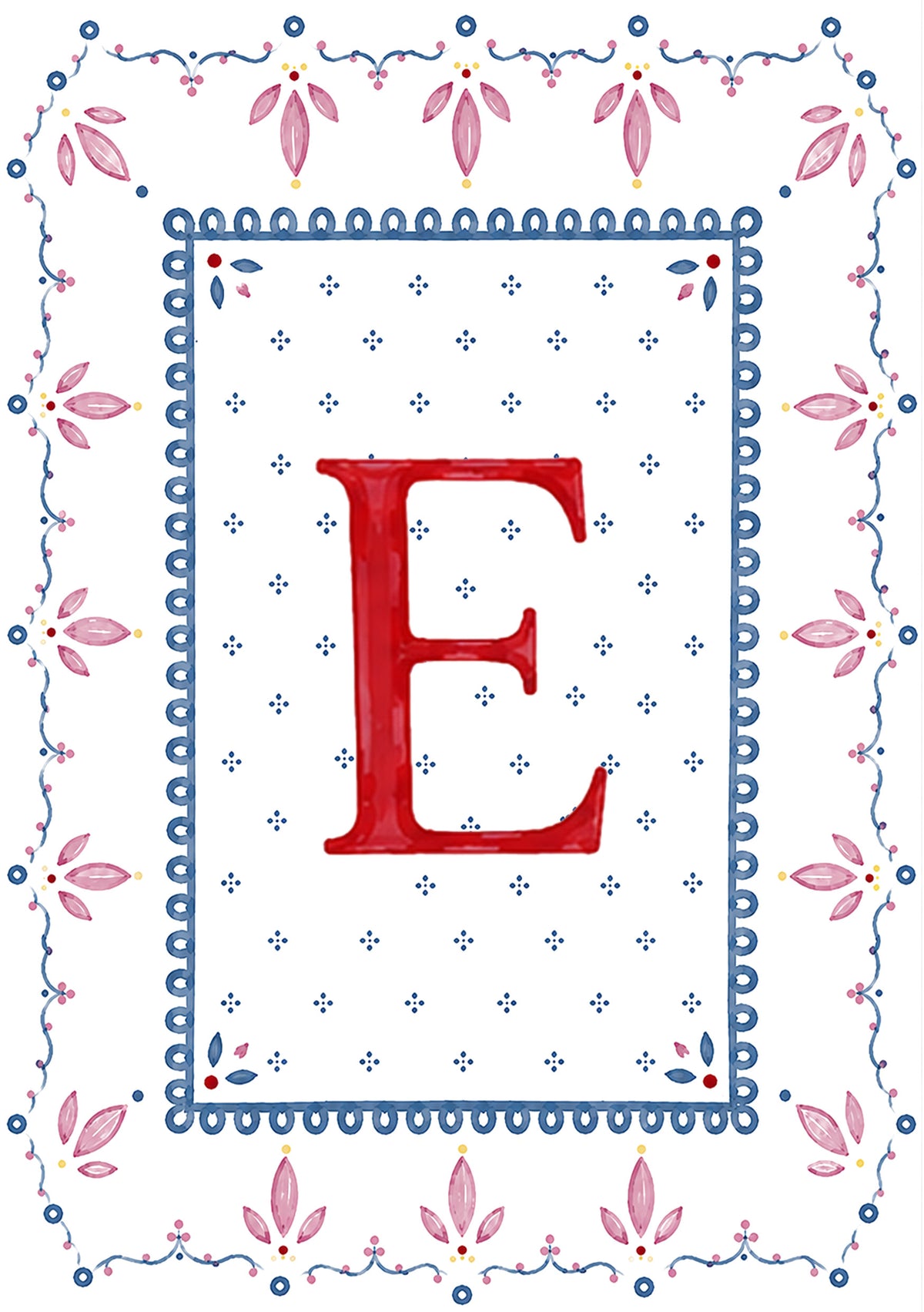 Alphabet letters - blue, pink