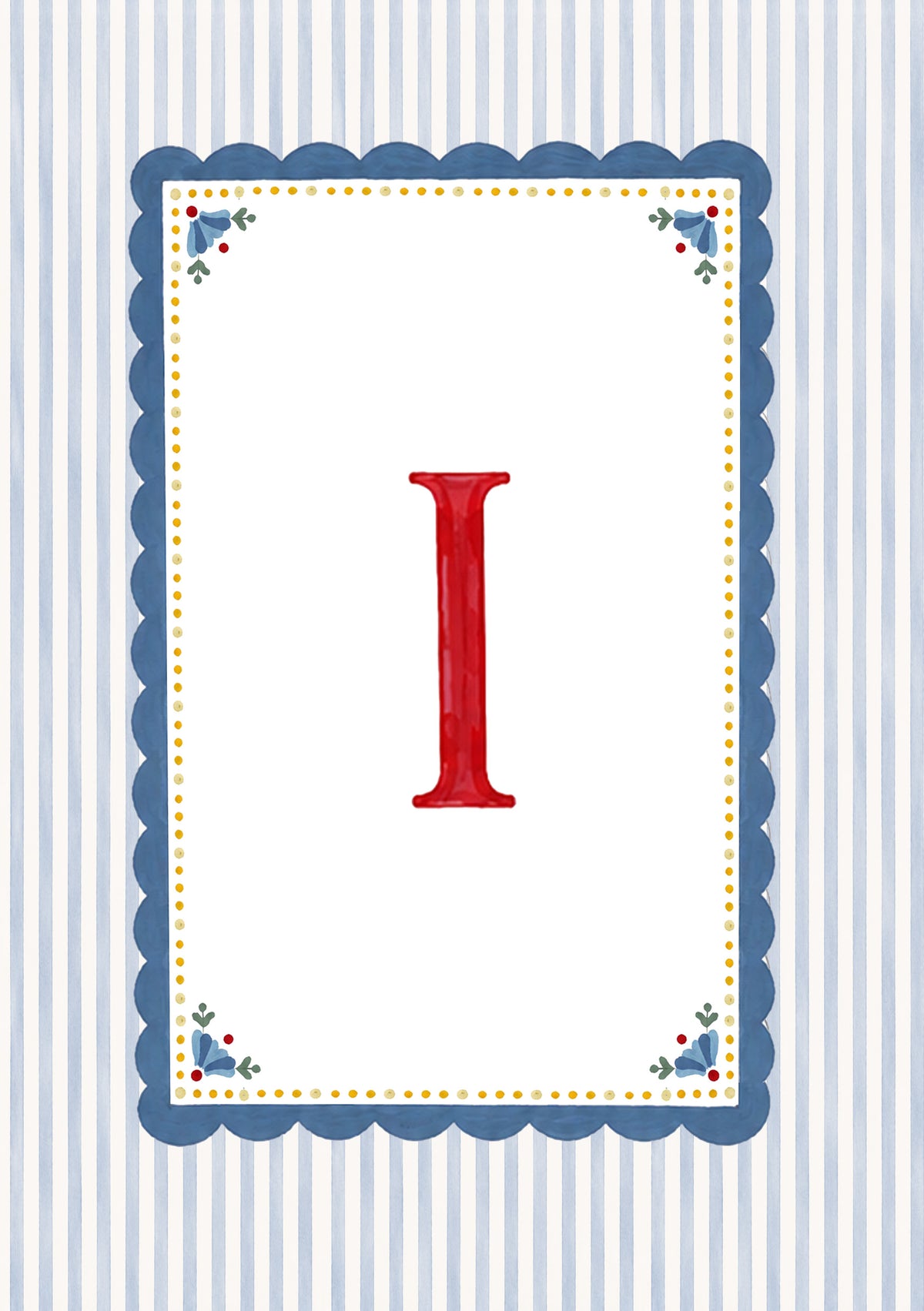 Alphabet letters - blue, yellow, red