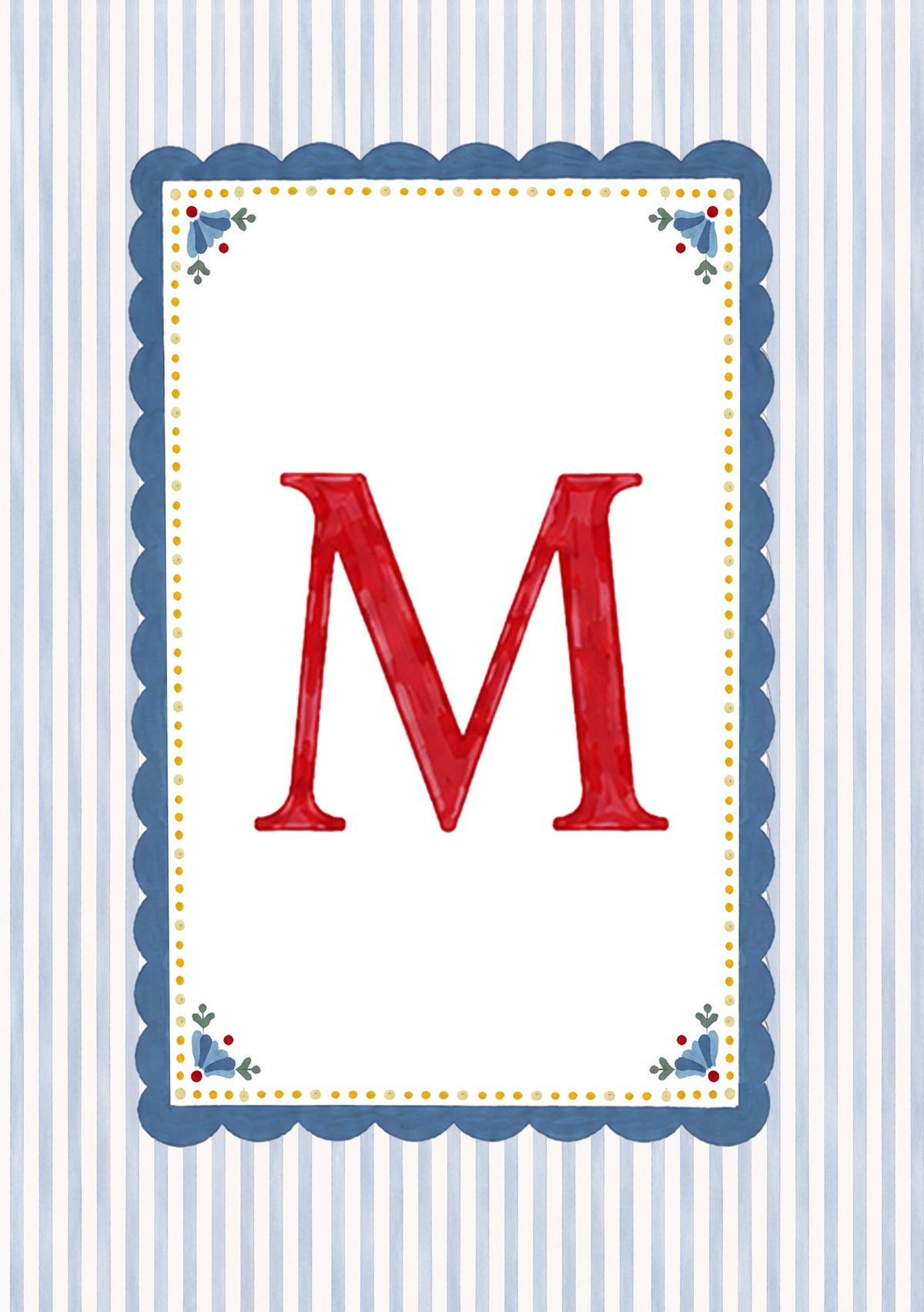 Alphabet letters - blue, yellow, red