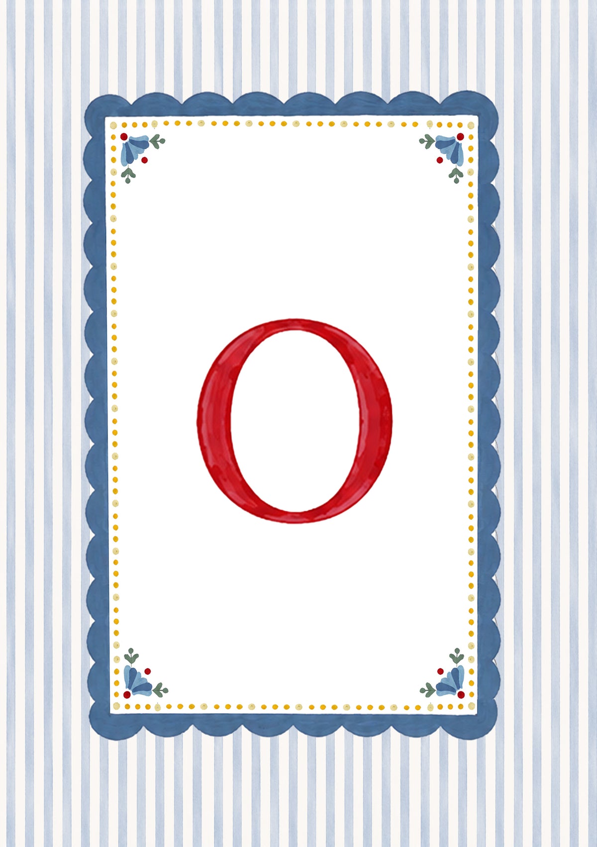 Alphabet letters - blue, yellow, red
