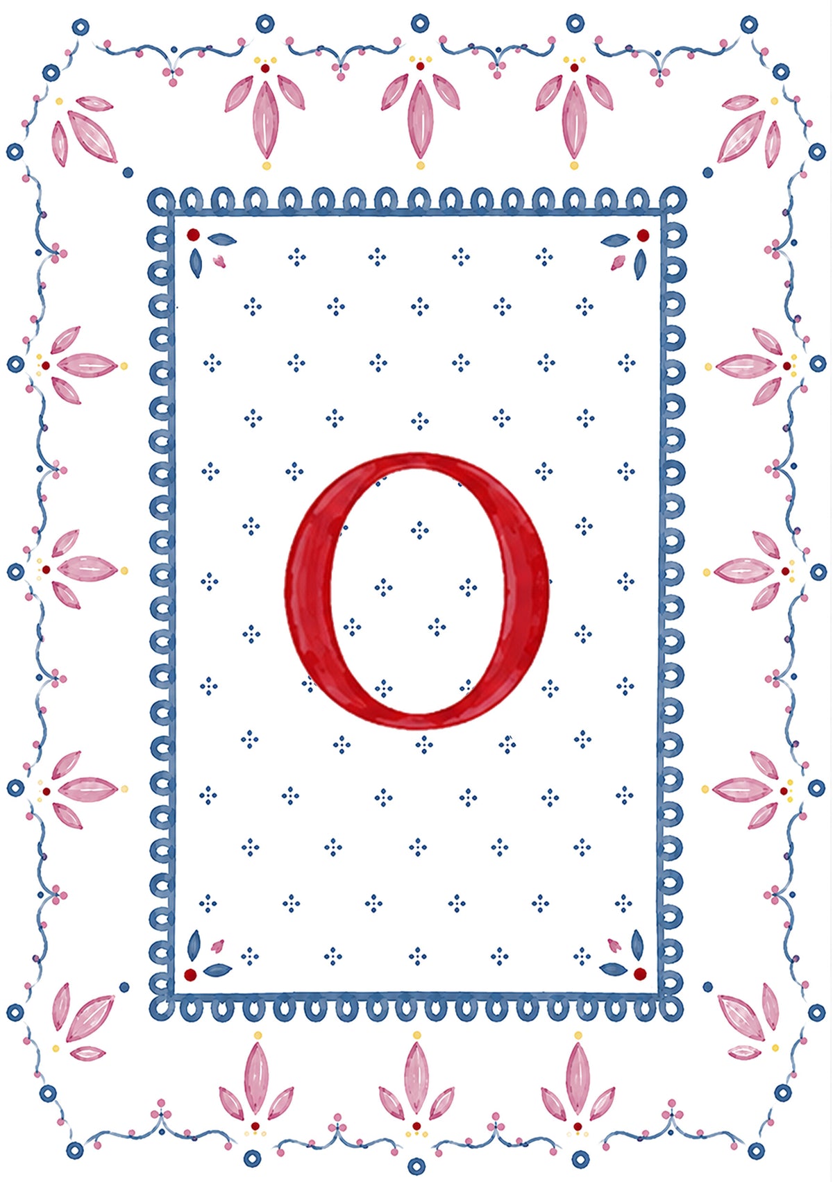 Alphabet letters - blue, pink