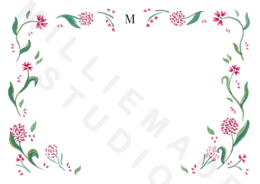 Pink mix notecard