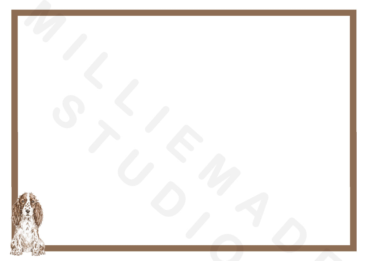 Spaniel notecard