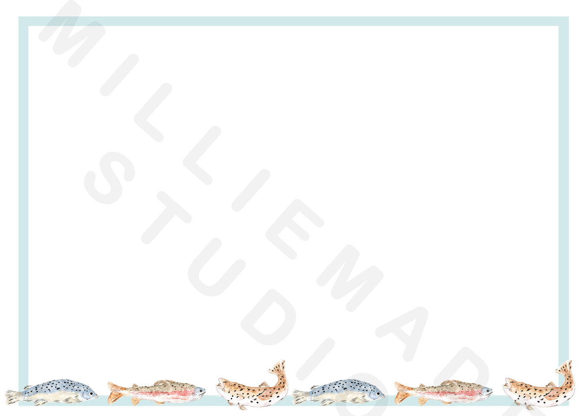 Trout notecard
