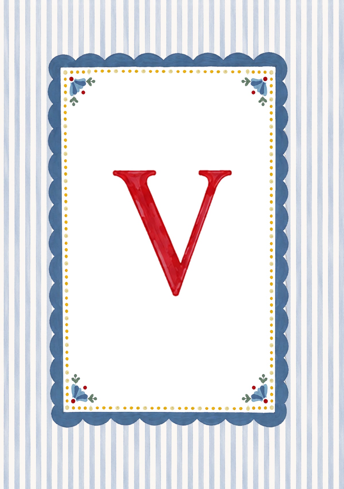 Alphabet letters - blue, yellow, red