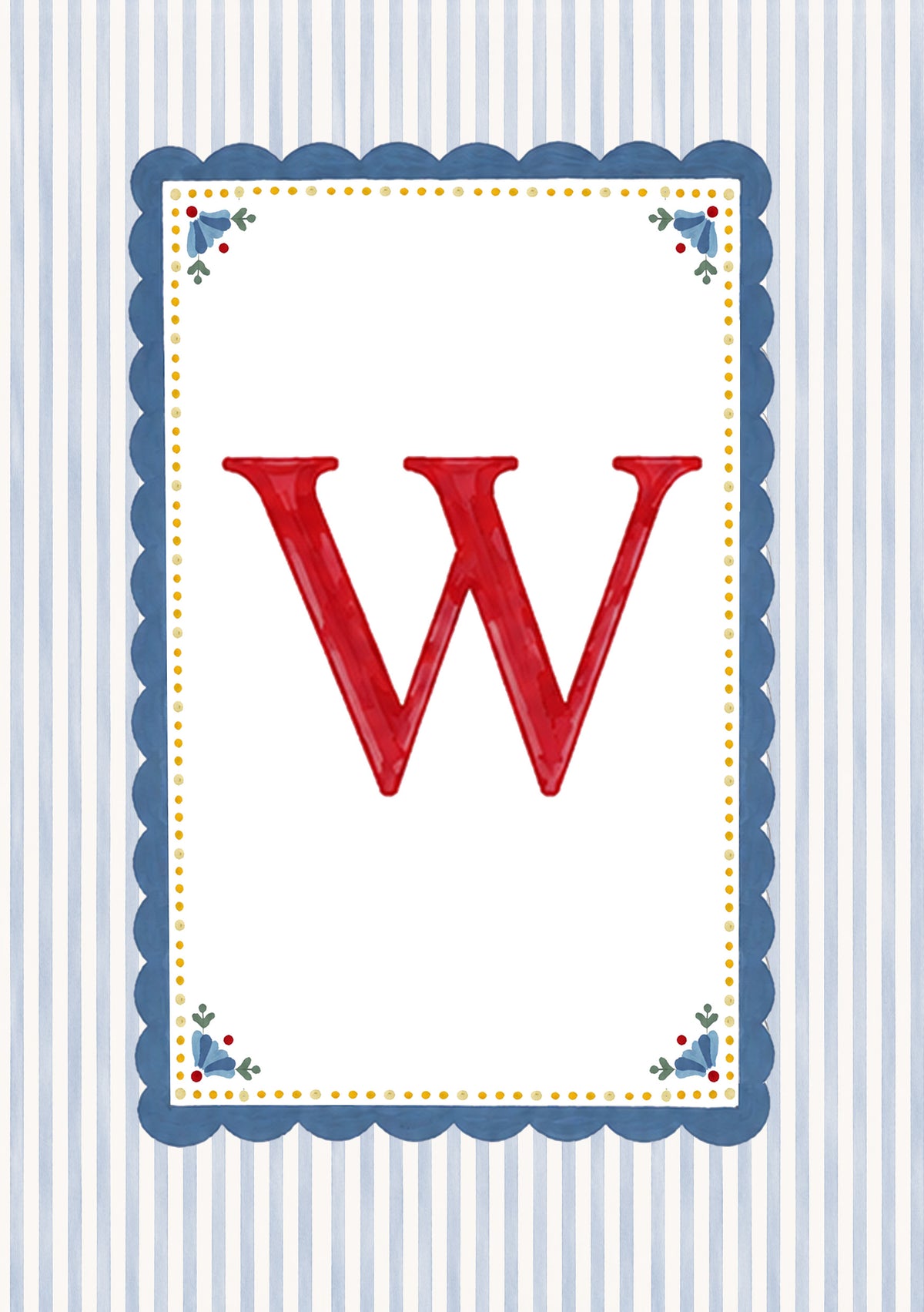 Alphabet letters - blue, yellow, red